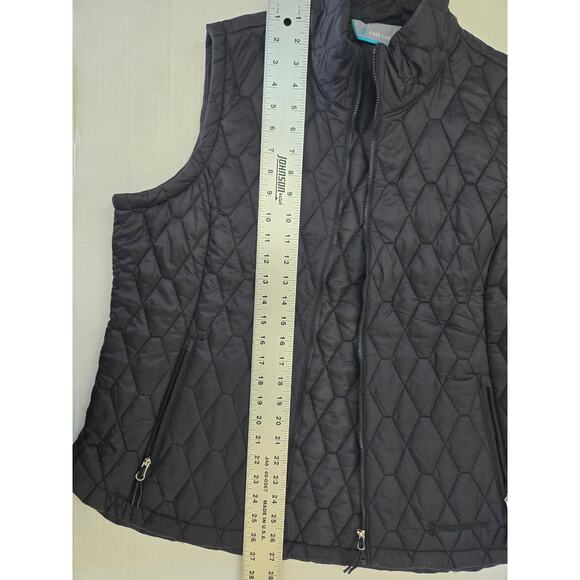 Free Country Women's Zip Up Diamond Quilted Puffer Water Resistant Vest | XL - Picture 3 of 5